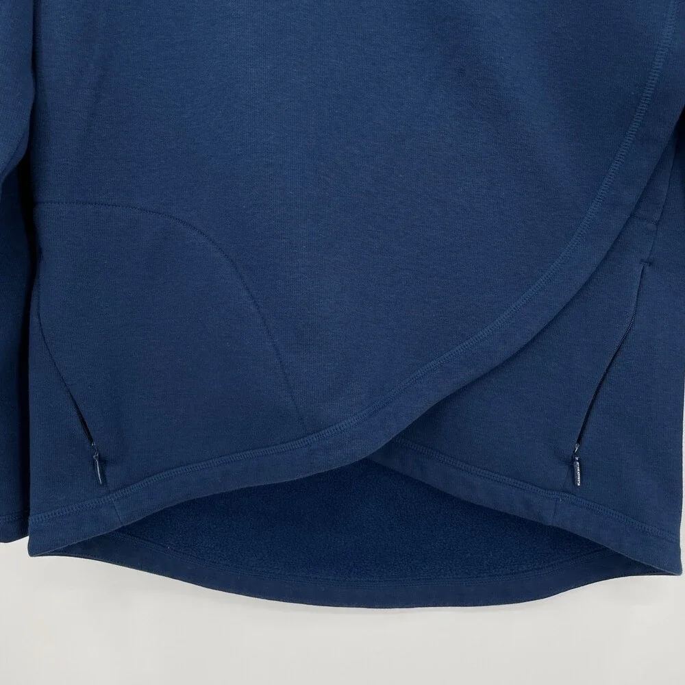 ATHLETA Cozy Karma Asymmetrical Blue Pullover Sweater Jacket Size S - Picture 6 of 12